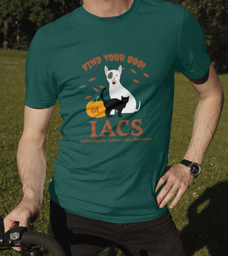 Bonfire Merch Find Your Boo At IACS Indianapolis Animal Care Services T-Shirt