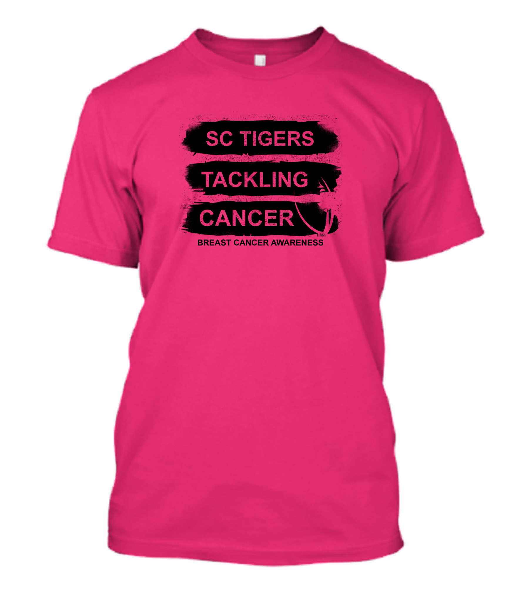 SC Tigers Tackling Cancer Breast Cancer Awareness T-Shirt