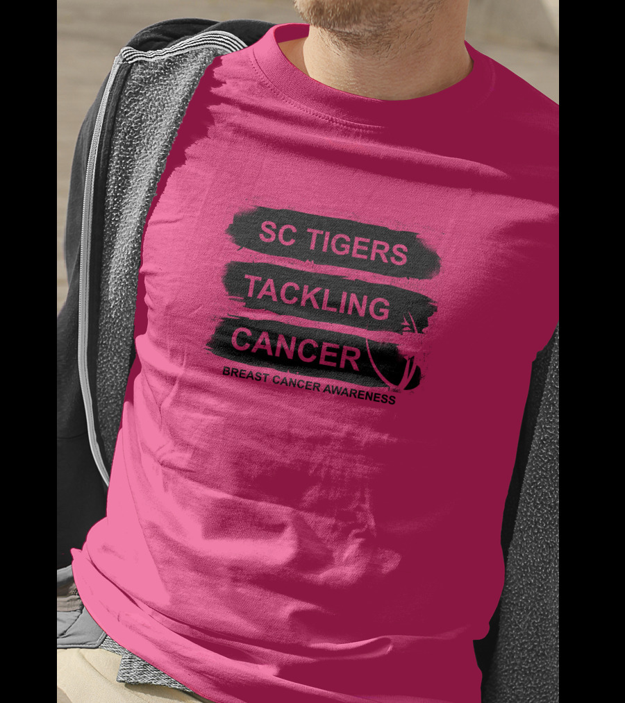 SC Tigers Tackling Cancer Breast Cancer Awareness T-Shirt
