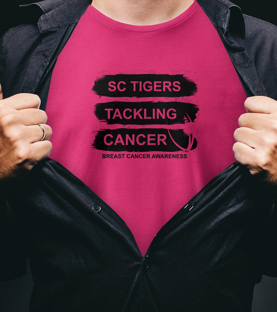 SC Tigers Tackling Cancer Breast Cancer Awareness T-Shirt