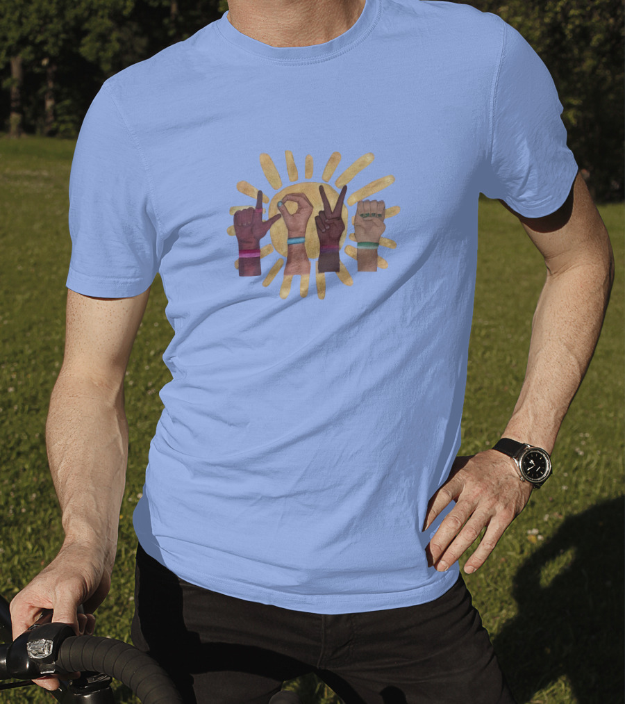 Cardinal Glennon Thankful Threads Sunburst Hand Signs T-Shirt