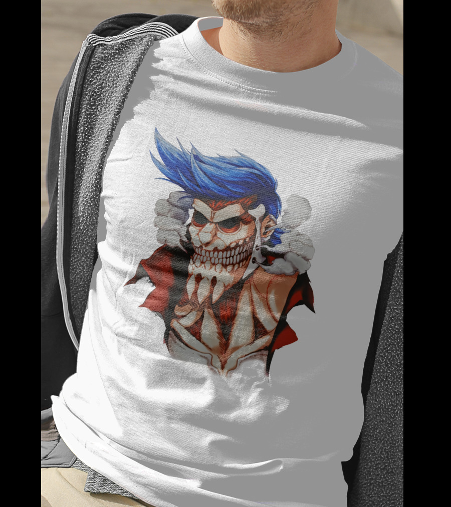One Piece Franky Titan Transformation Crossover T-Shirt