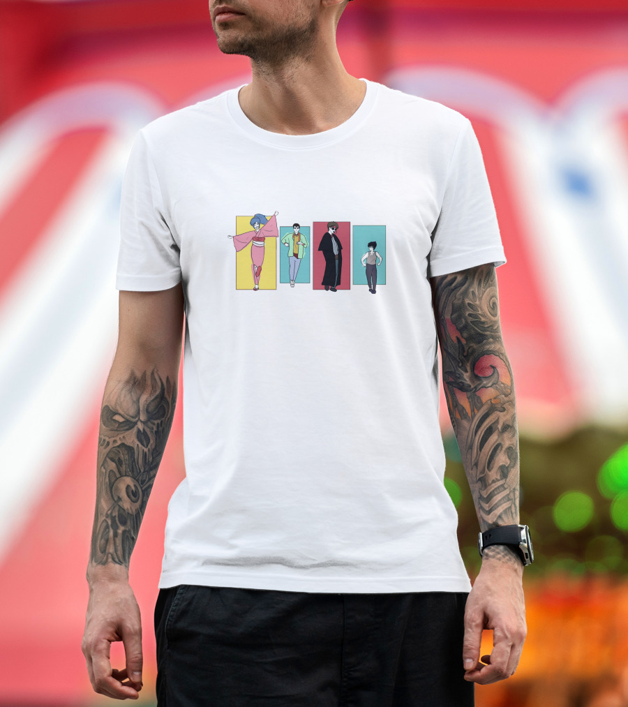 Yu Yu Hakusho Characters Colorful Panels T-Shirt