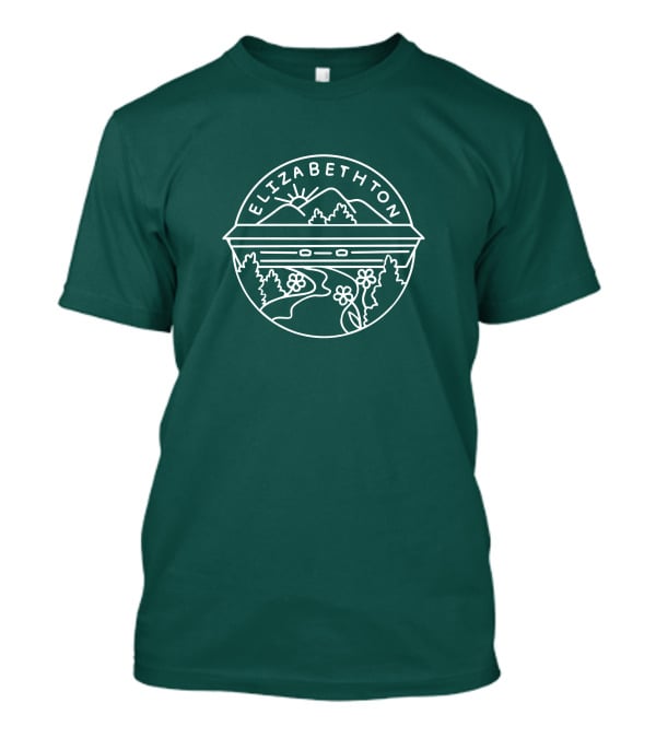 Elizabethton Scenic Mountain Landscape Raleigh Influence T-Shirt