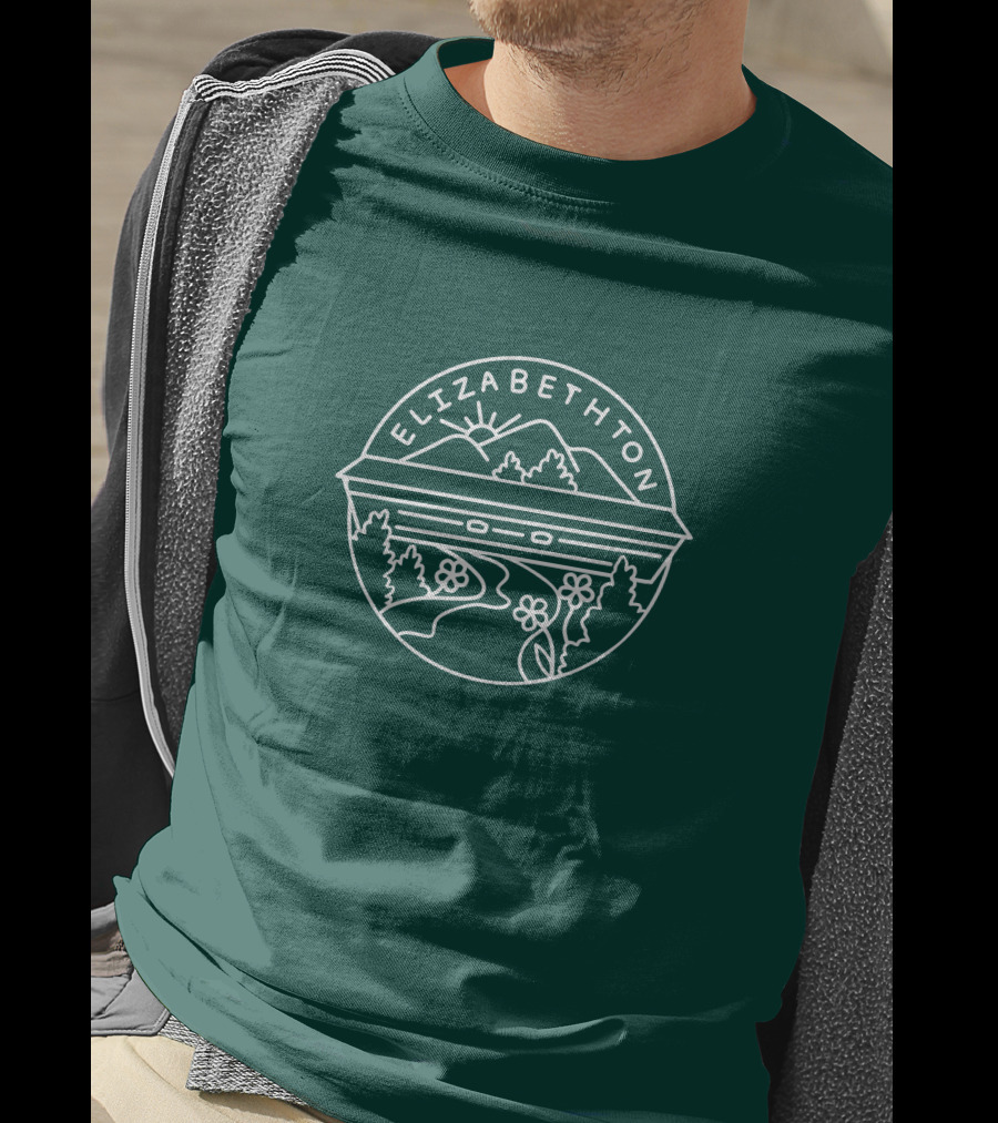 Elizabethton Scenic Mountain Landscape Raleigh Influence T-Shirt
