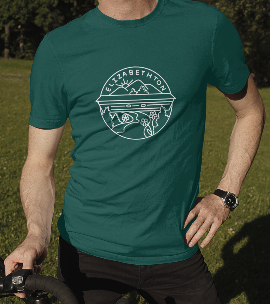 Elizabethton Scenic Mountain Landscape Raleigh Influence T-Shirt