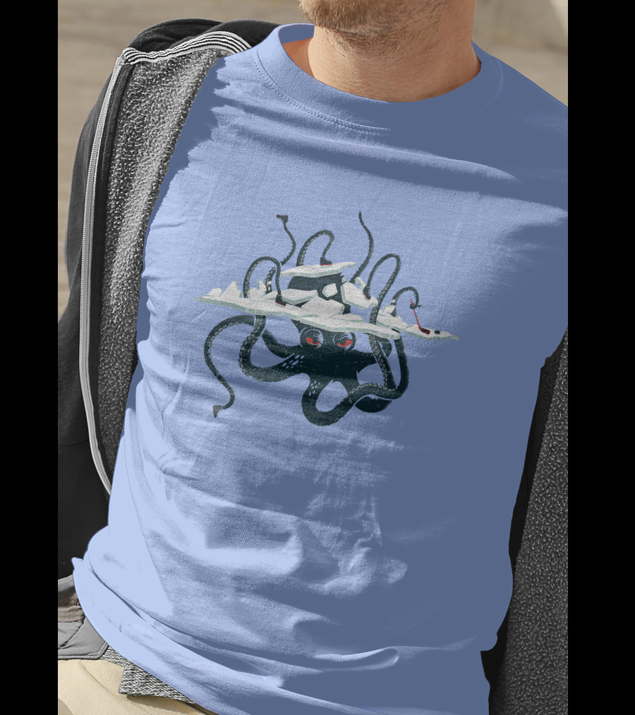 Alair Seattle Kraken Octopus Hockey Arena Scene T-Shirt