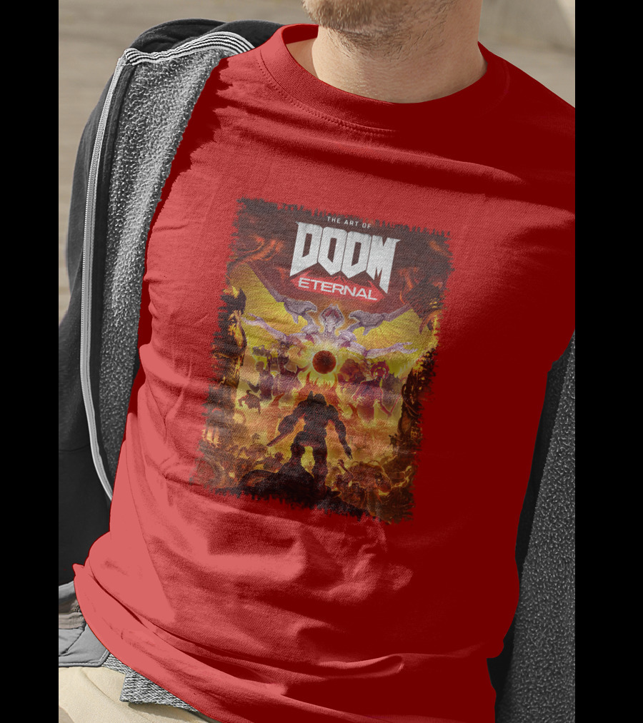 DOOM Eternal The Art Of Fiery Battle Imagery Iconic Elements T-Shirt