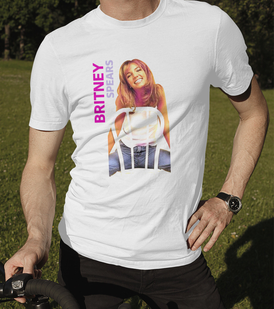 Britney Spears Iconic Sitting Pose With Chair T-Shirt