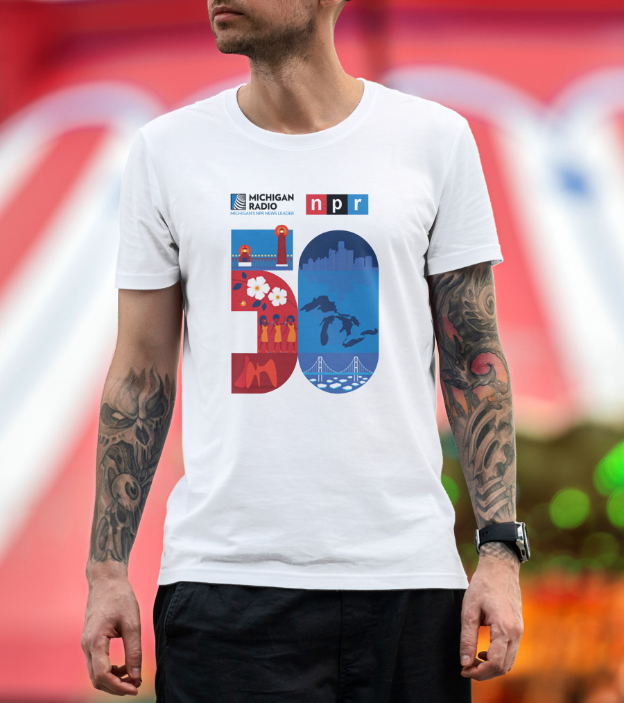 Michigan Radio NPR News Leader 50th Anniversary T-Shirt