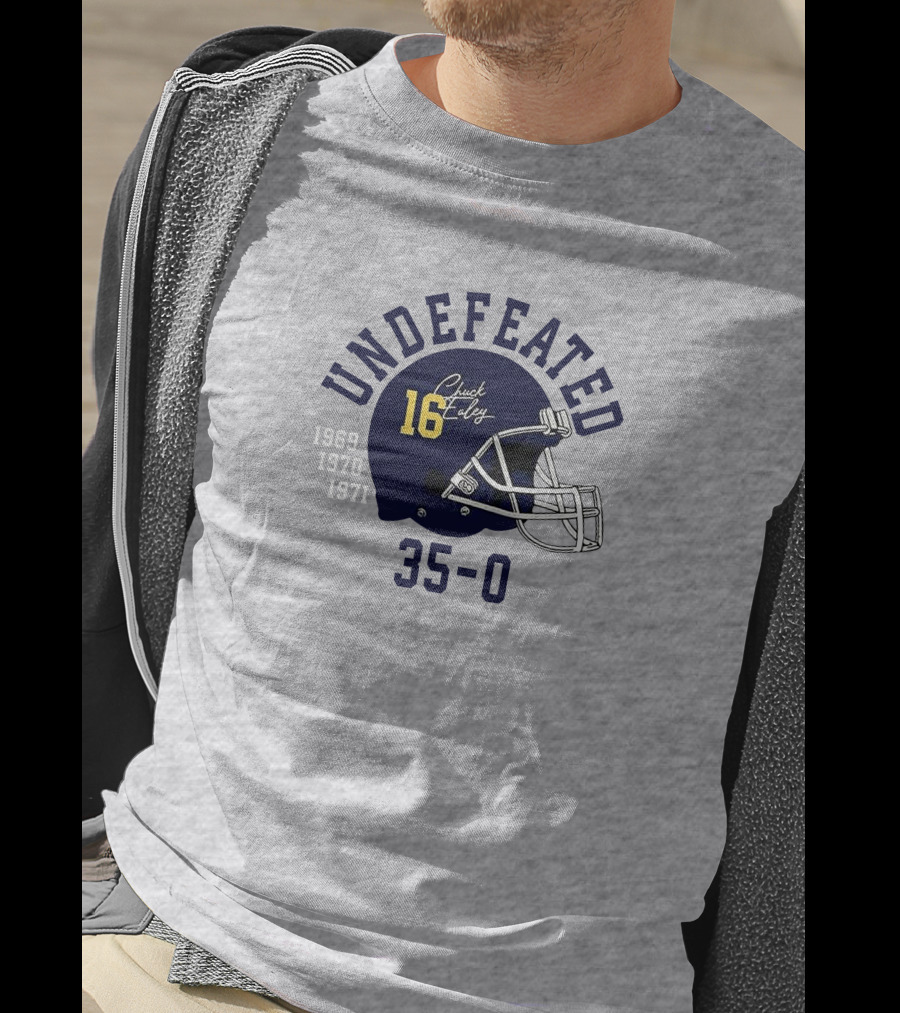 Undefeated Chuck Ealey 1969 1970 1971 35-0 Helmet 16 T-Shirt