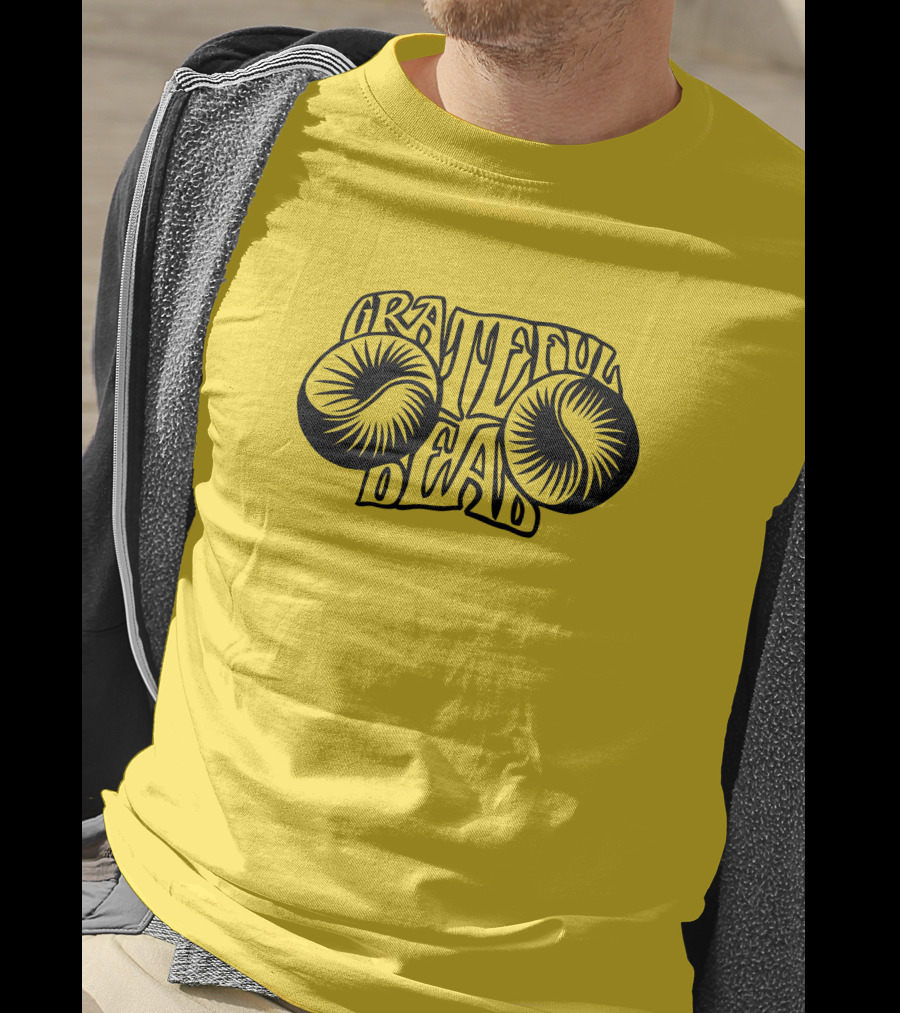 Bo Bushnell Grateful Dead 1967 Psychedelic Text T-Shirt