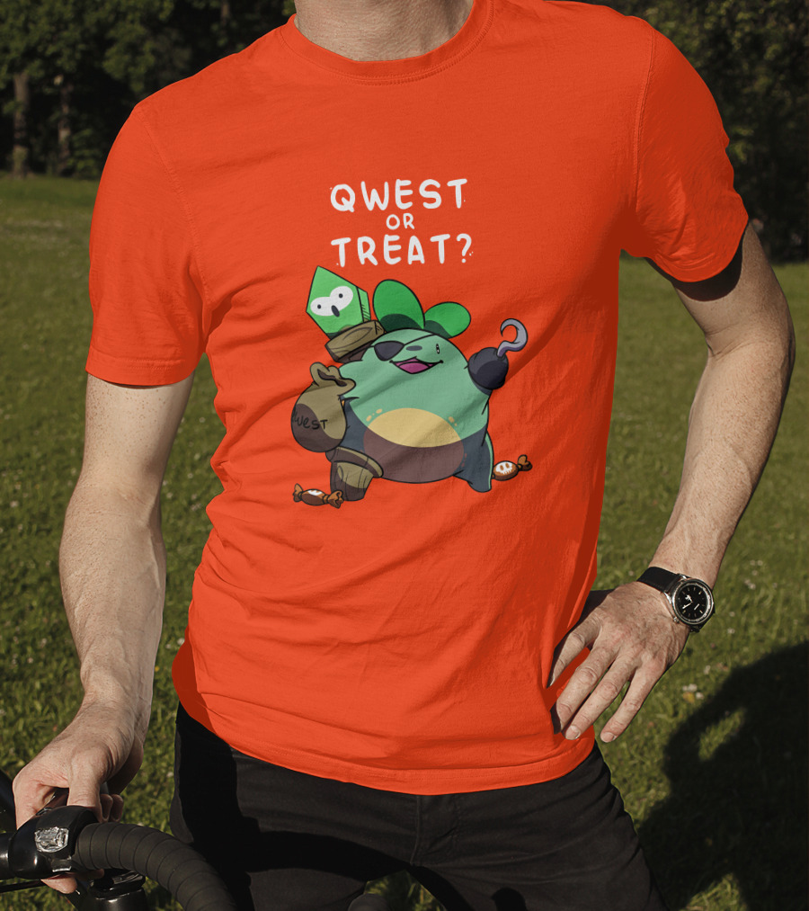 Qwest Or Treat Halloween Quest Sprout Pirate Hook Candy T-Shirt