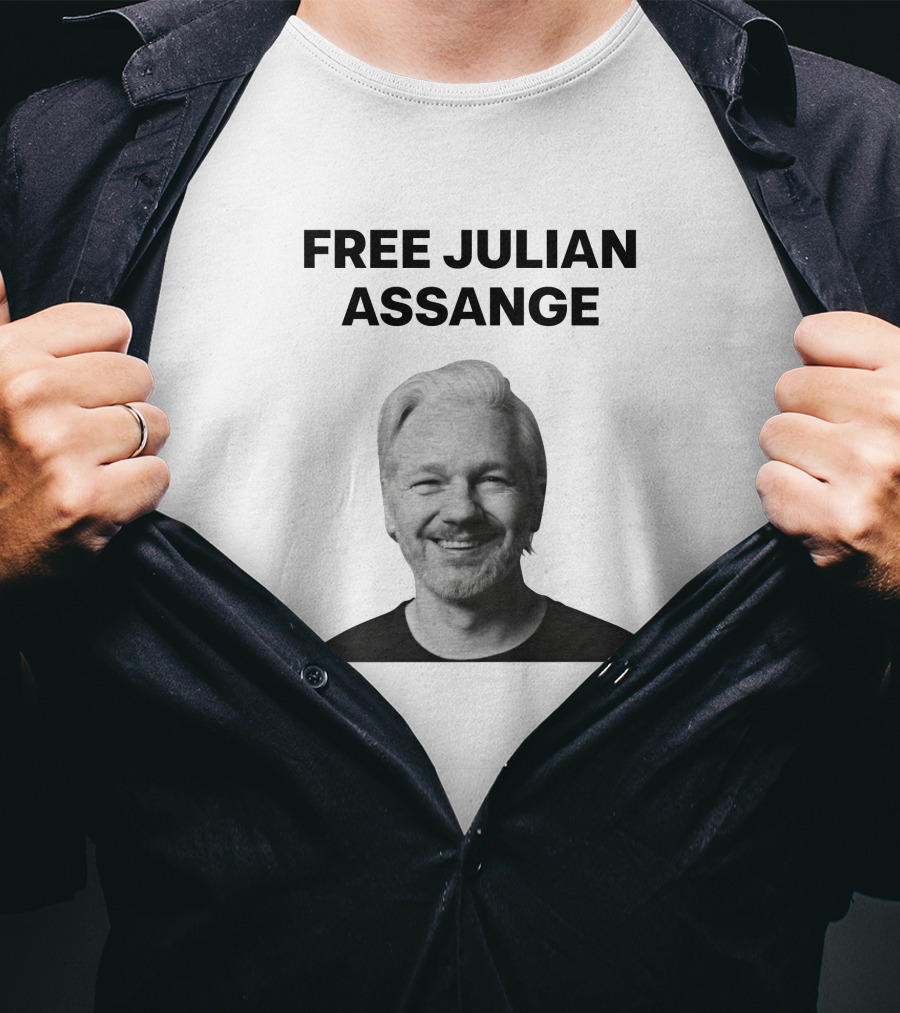 Free Julian Assange Protest Wikileaks Shop T-Shirt
