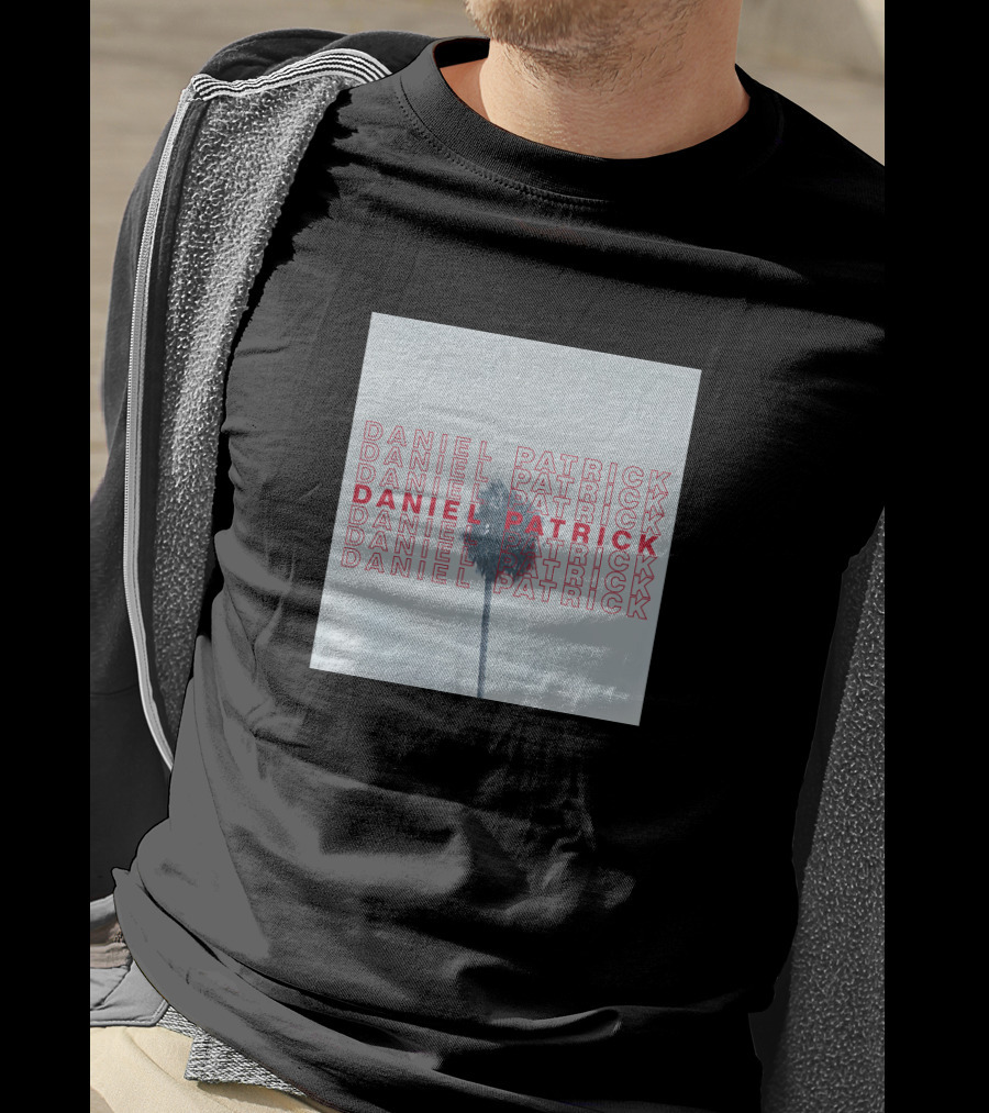 Daniel Patrick La Palm Iconic Typography Palm Tree T-Shirt