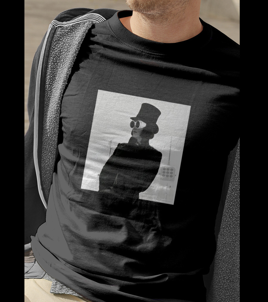 Badr Hari Willy Wonka Black And White Top Hat Sunglasses T-Shirt