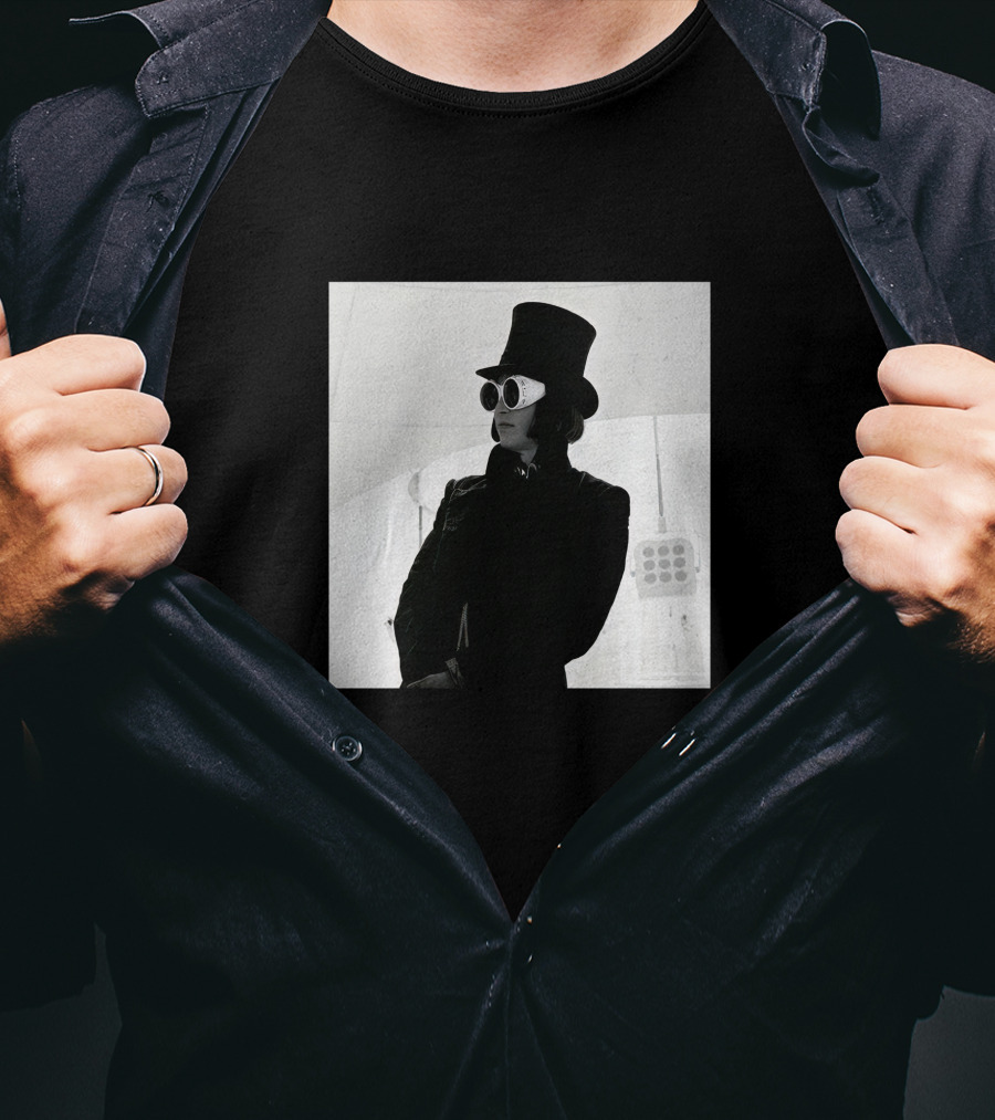 Badr Hari Willy Wonka Black And White Top Hat Sunglasses T-Shirt