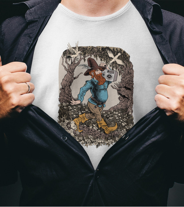 Tugboat Captain Dave Jolly Tom Adventure In The Enchanted Forest T-Shirt