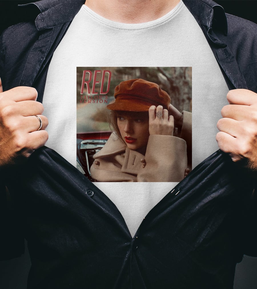 RED Taylor's Version Album Cover The Swift Society T-Shirt