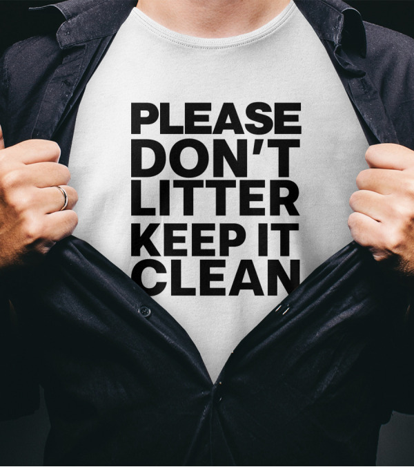 Please Don't Litter Keep It Clean Sebastian Vettel T-Shirt