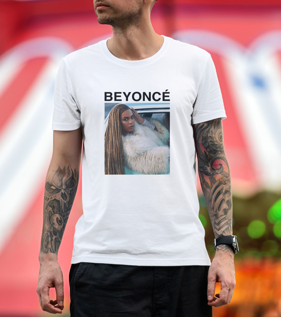 Beyoncé In Fur Coat Looking Powerful T-Shirt