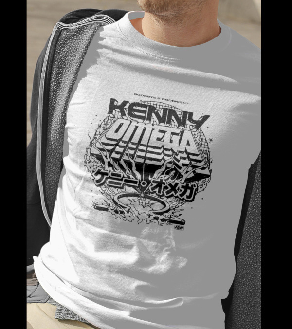 Goodbye And Goodnight Kenny Omega AEW Kanji Directive T-Shirt