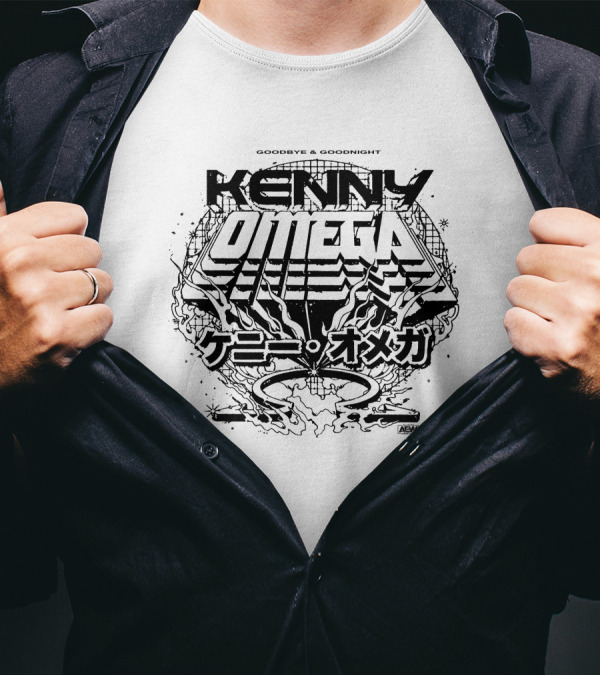 Goodbye And Goodnight Kenny Omega AEW Kanji Directive T-Shirt