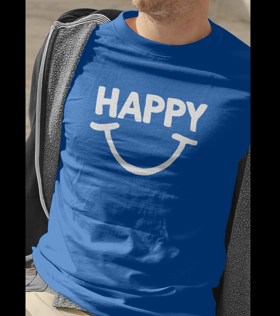 Tommo Robbo Happy Smile Blue T-Shirt