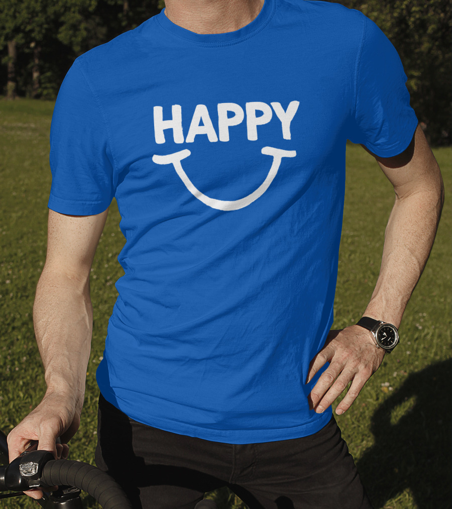 Tommo Robbo Happy Smile Blue T-Shirt