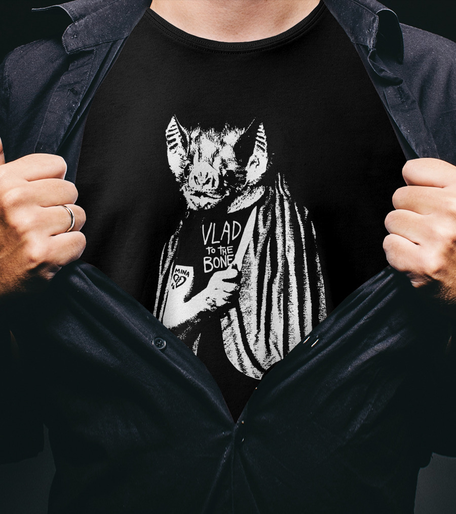 Godsteeth Vlad To The Bone Bat Halloween T-Shirt