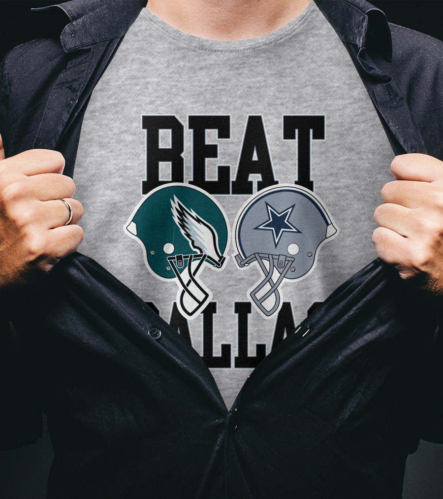 Nick Sirianni Beat Dallas Eagles Helmet Showdown T-Shirt