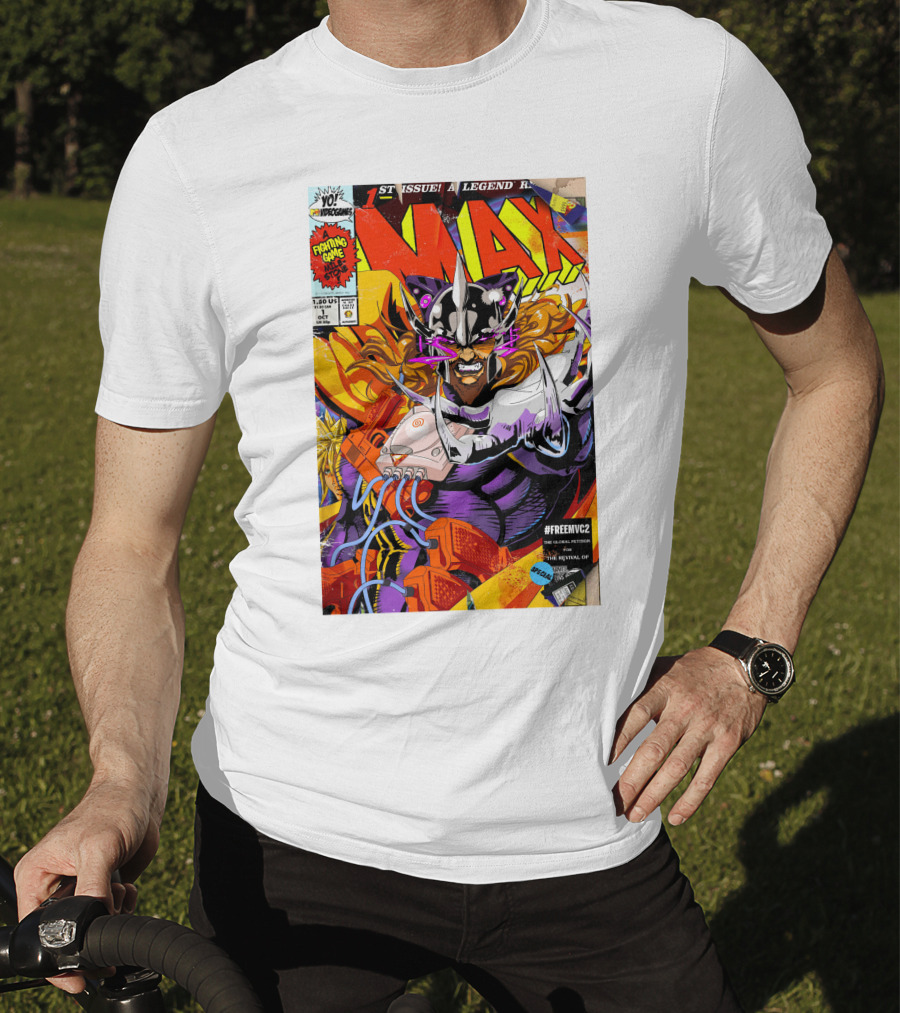 Freemvc2 The Scrubl0rd MAX Fighting Game Legend Comic T-Shirt