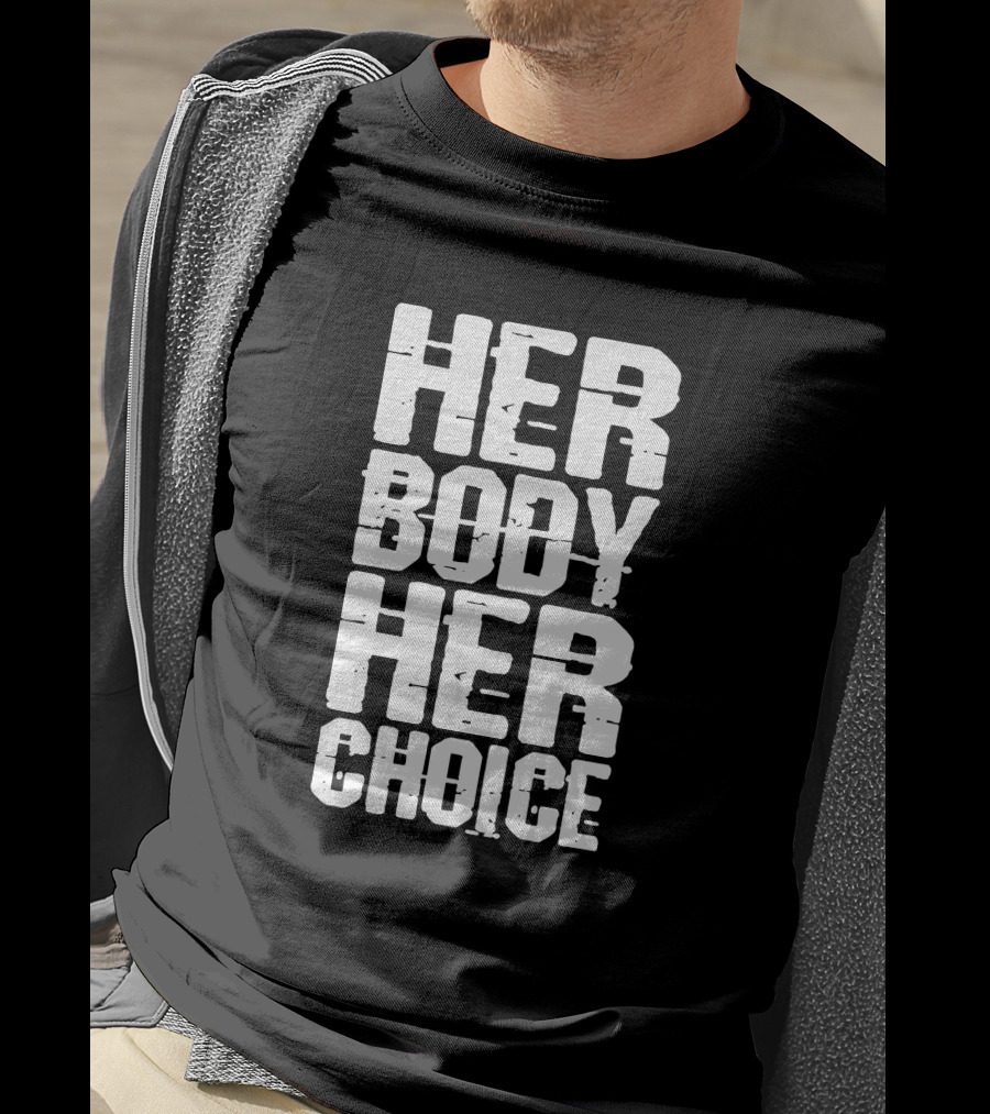 David Weissman Dave Bautista Her Body Her Choice Text T-Shirt