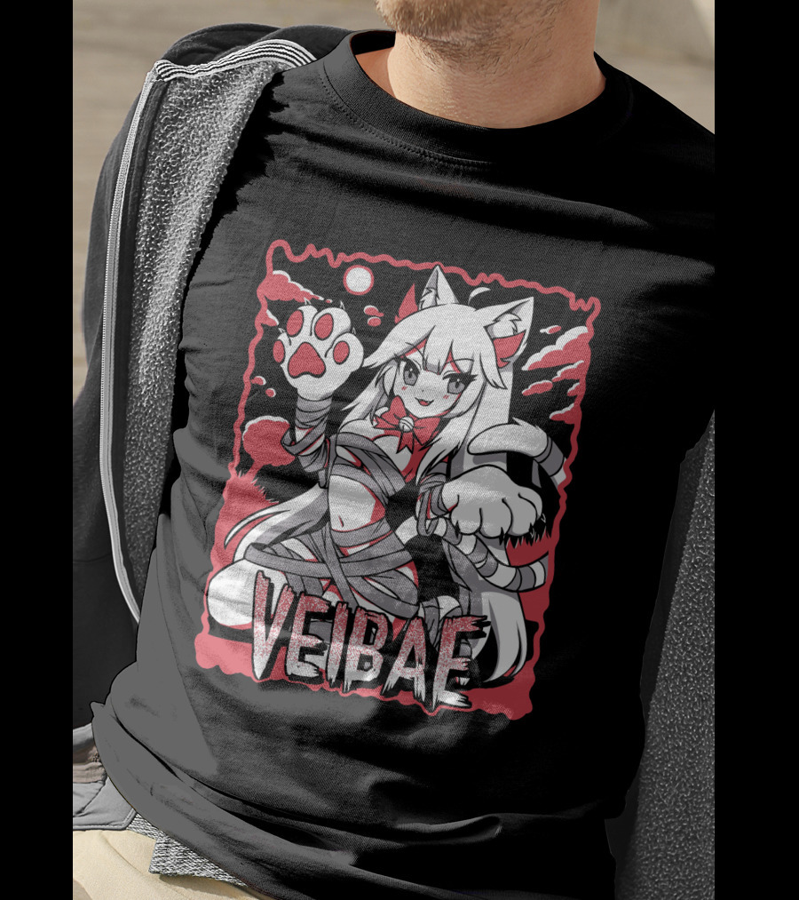 Lyn Veibae Halloween Paws Vtuber T-Shirt