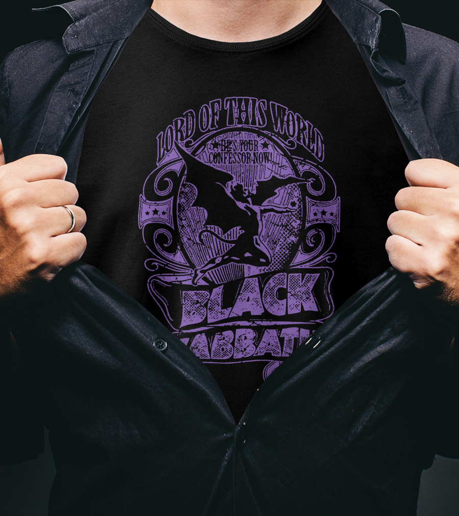 Lord Of This World Black Sabbath See Your Confessor Now T-Shirt