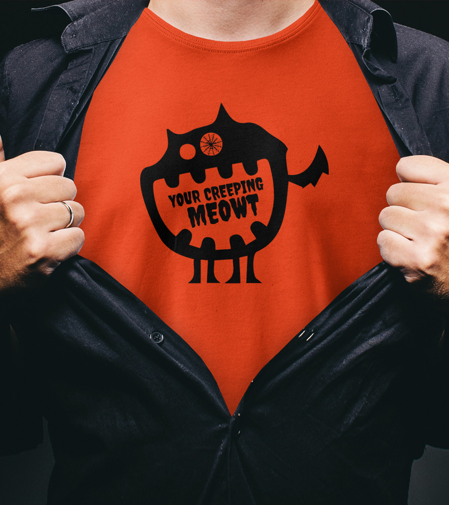 Funcky Designs Your Creeping Meowt Cat T-Shirt