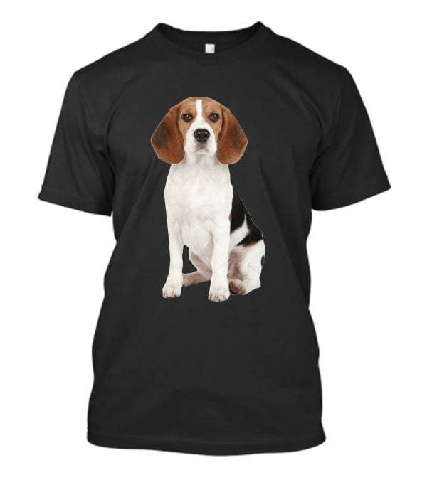 Beagle1 Portrait Dog Sitting T-Shirt
