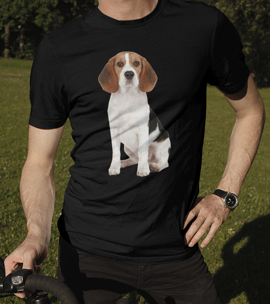 Beagle1 Portrait Dog Sitting T-Shirt