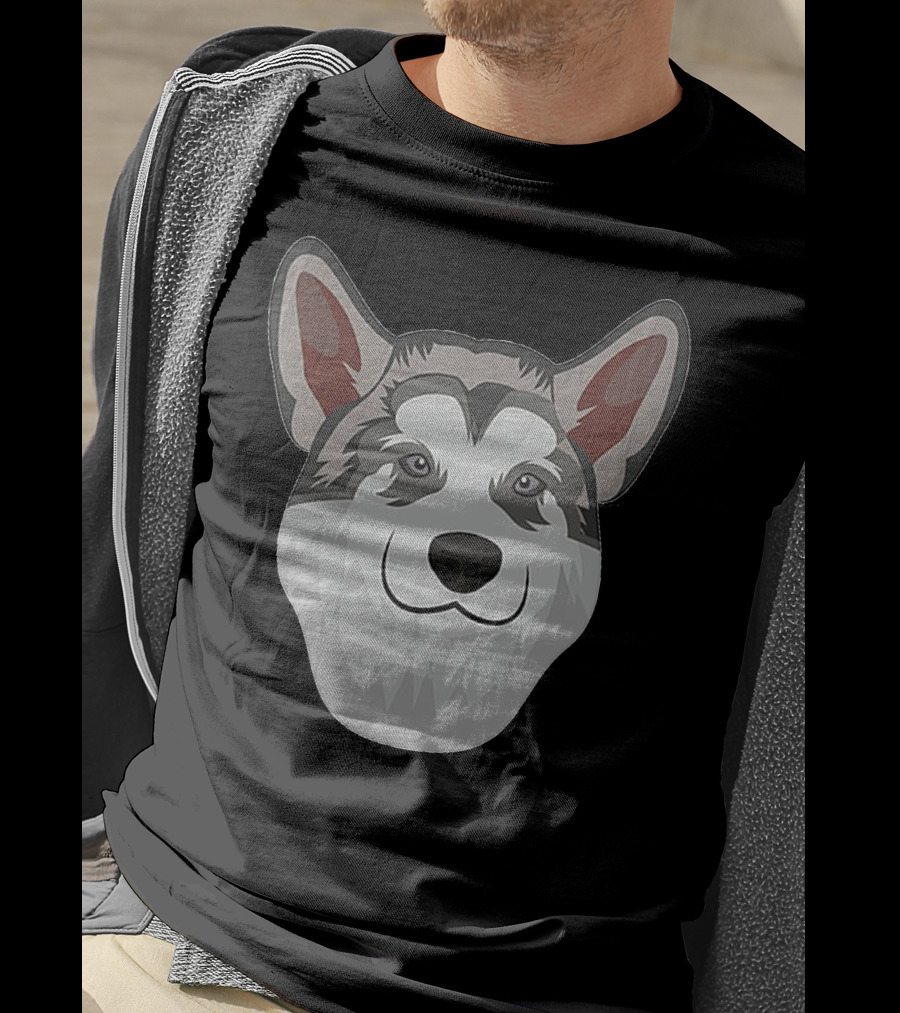 Alaskan Malamute Face T-Shirt