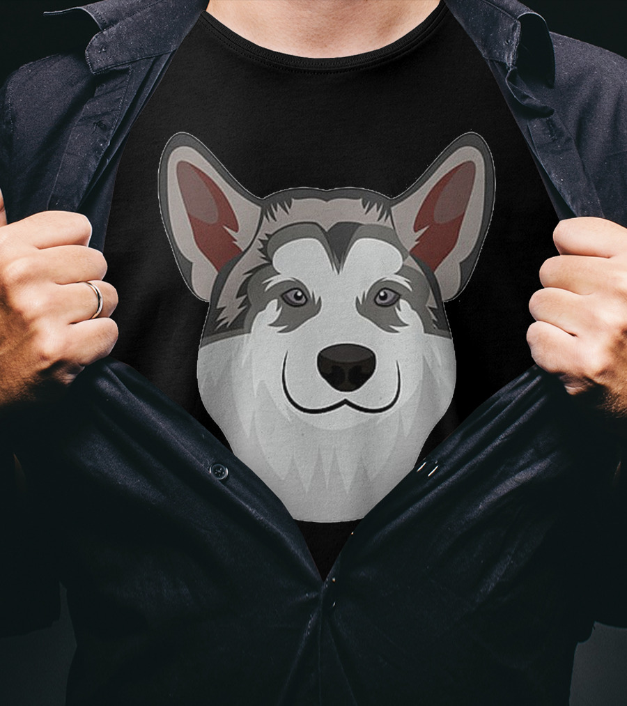 Alaskan Malamute Face T-Shirt