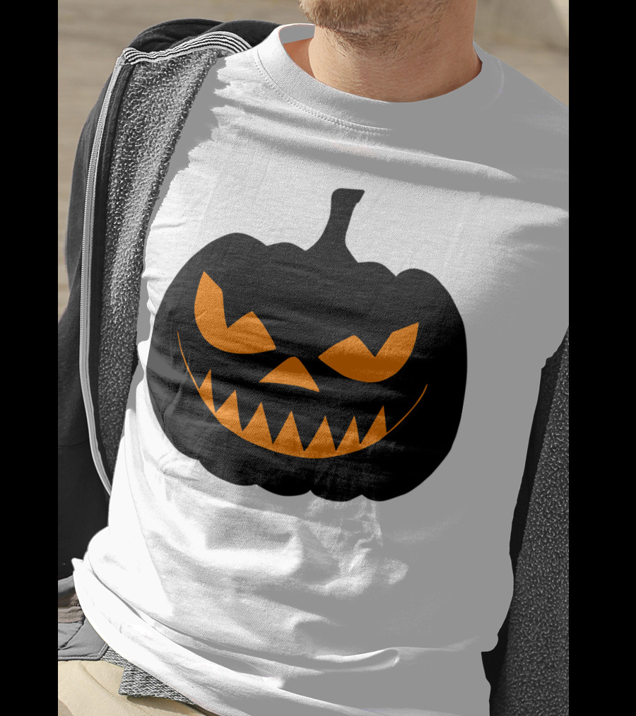 Scary Jack O Lantern Pumpkin Face T-Shirt