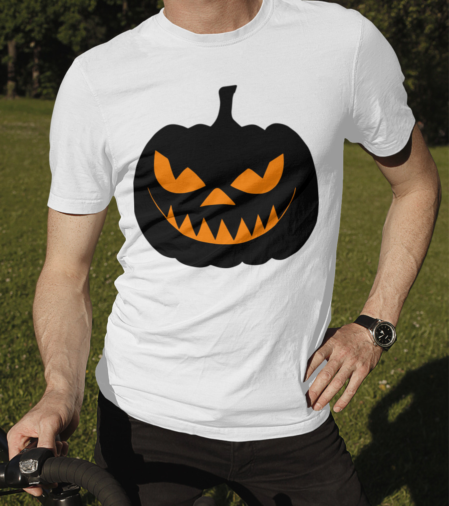 Scary Jack O Lantern Pumpkin Face T-Shirt