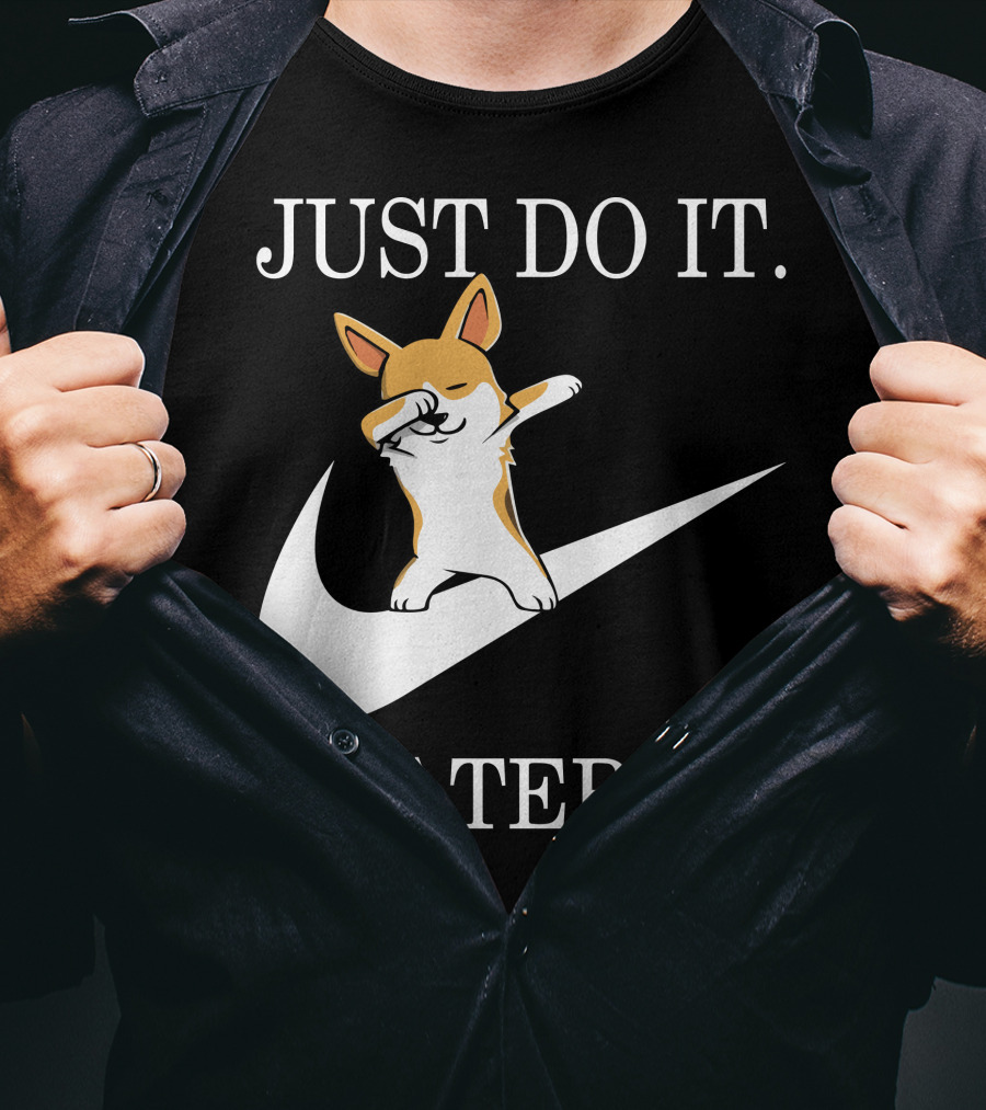 Just Do It Later Dabbing Corgi T-Shirt