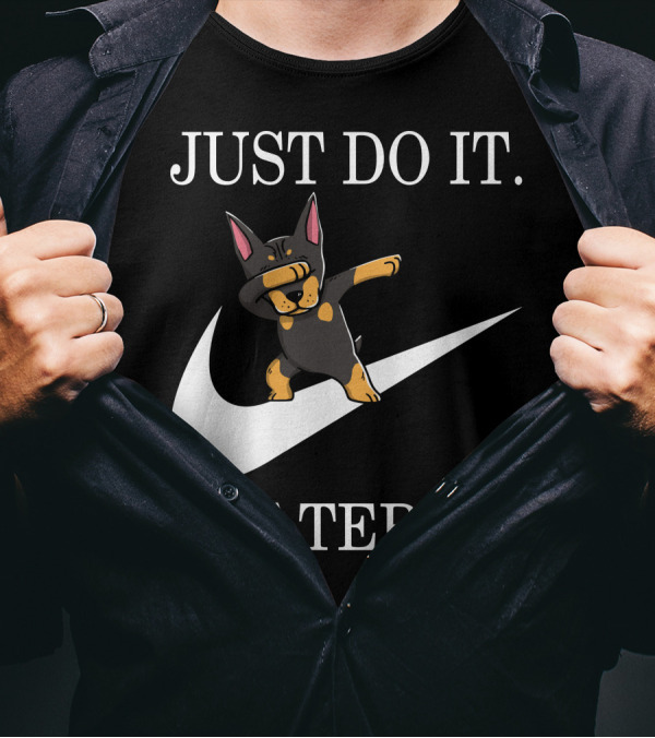 Just Do It Later Dabbing Doberman Pinscher T-Shirt