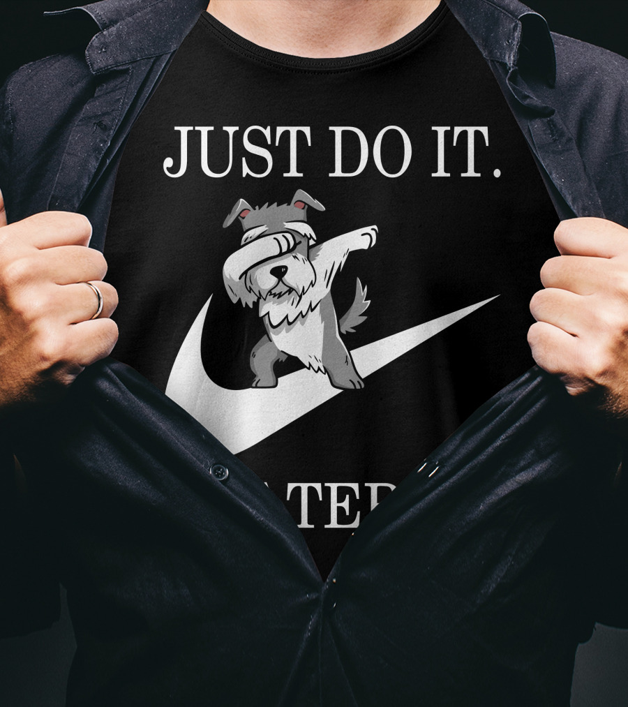 Just Do It Later Dabbing Schnauzer T-Shirt