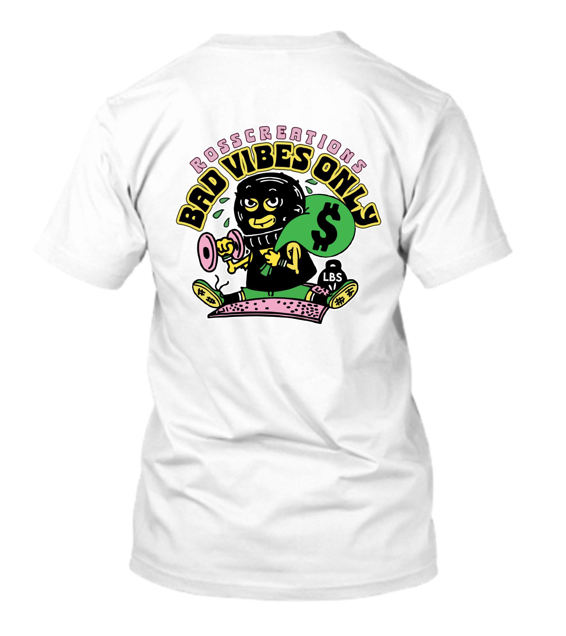 Quicksilver Bad Vibes Only White Panda Ears T-Shirt