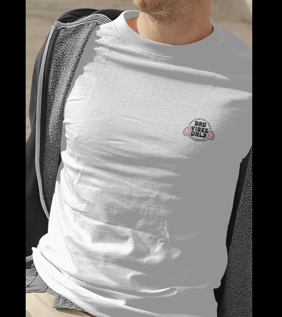 Quicksilver Bad Vibes Only White Panda Ears T-Shirt