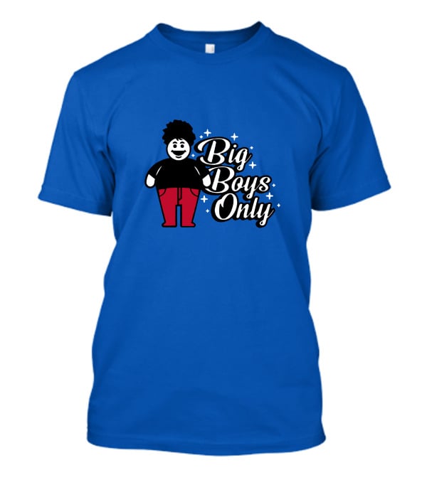 Big Boys Only Red Pants Cartoon Character T-Shirt