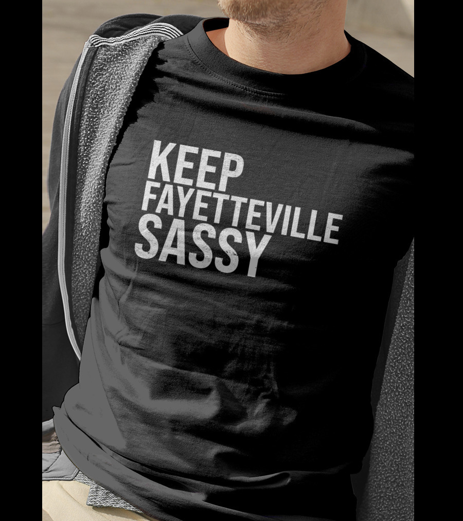 Keep Fayetteville Sassy Sassy's Red House Treylon Burks T-Shirt