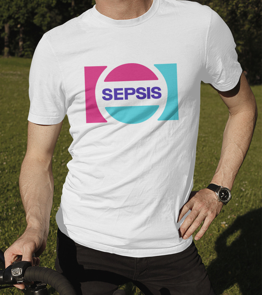Pander Store Mechazawa Sepsis Logo Circular Colorful T-Shirt
